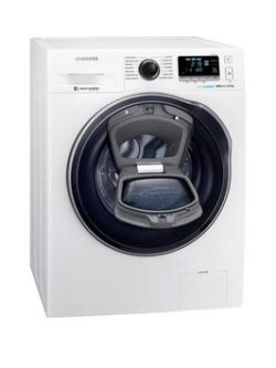 Samsung Ww90K6610Qw/Eu 9Kg Load, 1600 Spin Addwash Washing Machine With Ecobubble&Trade;  Technology - White